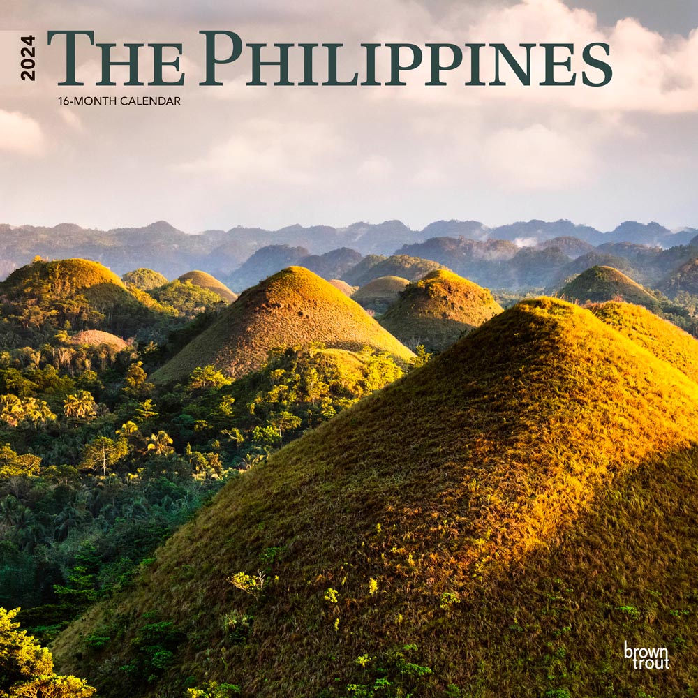 The Philippines | 2024 12 x 24 Inch Monthly Square Wall Calendar | BrownTrout | Travel Luzon Visayas Mindanao