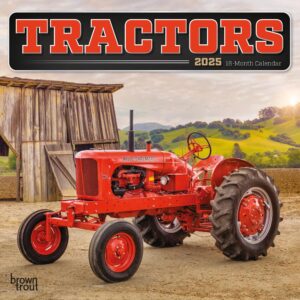 Tractors | 2025 7 x 14 Inch Monthly Mini Wall Calendar | BrownTrout | Farm Rural Country Machinery