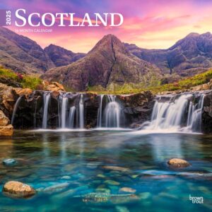 Scotland | 2025 12 x 24 Inch Monthly Square Wall Calendar | Plastic-Free | BrownTrout | UK United Kingdom Scenic