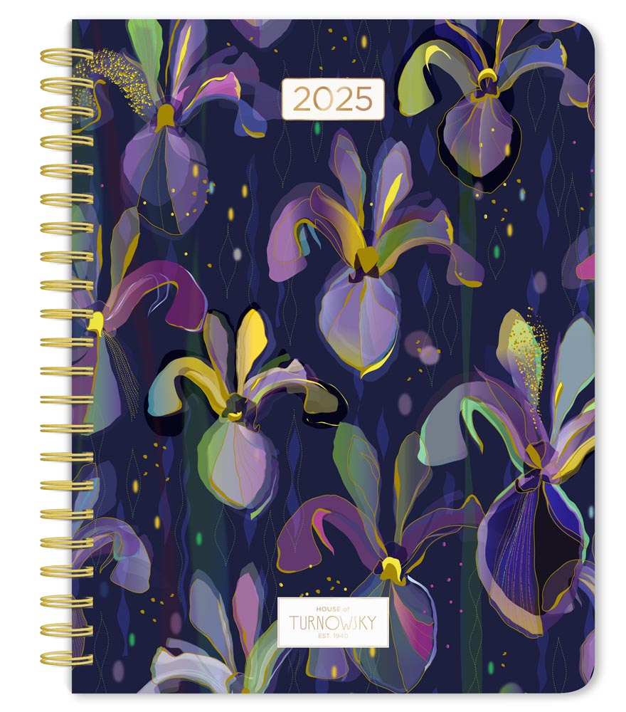 House of Turnowsky OFFICIAL | 2025 6 x 7.75 Inch Weekly Desk Planner | Foil Stamped Cover | BrownTrout | Stationery Elegant Exclusive