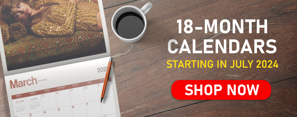 Shop 18-Month Calendars and Planners - July 2024 through December 2025