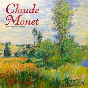 Claude Monet | 2025 12 x 24 Inch Monthly Square Wall Calendar | Foil Stamped Cover | Plastic-Free | BrownTrout | Impressionism Artist Paintings