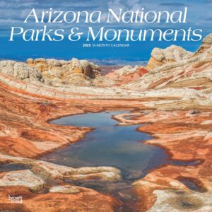 Arizona National Parks & Monuments | 2025 12 x 24 Inch Monthly Square Wall Calendar | Plastic-Free | BrownTrout | USA Montezuma Castle Chiricahua Navajo Nature