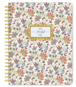 Tuscan Delight | 2025 6 x 7.75 Inch Weekly Desk Planner | Foil Stamped Cover | BrownTrout | Stationery Elegant Exclusive