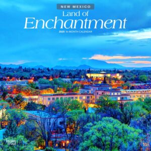 Land of Enchantment | New Mexico Places | 2025 12 x 24 Inch Monthly Square Wall Calendar | Plastic-Free | BrownTrout | USA United States of America Southwest State Nature