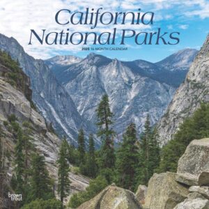 California National Parks | 2025 12 x 24 Inch Monthly Square Wall Calendar | Plastic-Free | BrownTrout | USA United States of America Pacific West State Nature