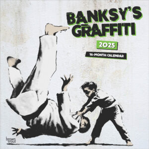 Banksy's Graffiti OFFICIAL | 2025 12 x 24 Inch Monthly Square Wall Calendar | Plastic-Free | BrownTrout | Drawings Street Art Design