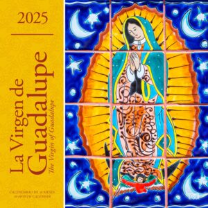 La Virgen de Guadalupe | 2025 12 x 24 Inch Monthly Square Wall Calendar | English/Spanish Bilingual | Plastic-Free | BrownTrout | Virgin Mexico City