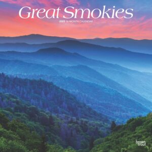 Great Smokies | 2025 12 x 24 Inch Monthly Square Wall Calendar | Plastic-Free | BrownTrout | USA United States of America Scenic Nature Mountain