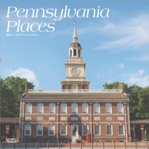 Pennsylvania Places | 2025 12 x 24 Inch Monthly Square Wall Calendar | Plastic-Free | BrownTrout | USA United States of America Northeast State Nature