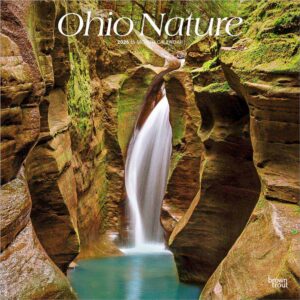 Ohio Nature | 2026 12 x 24 Inch (Hanging) Monthly Square Wall Calendar | Plastic-Free | BrownTrout | USA United States of America Midwest State Nature