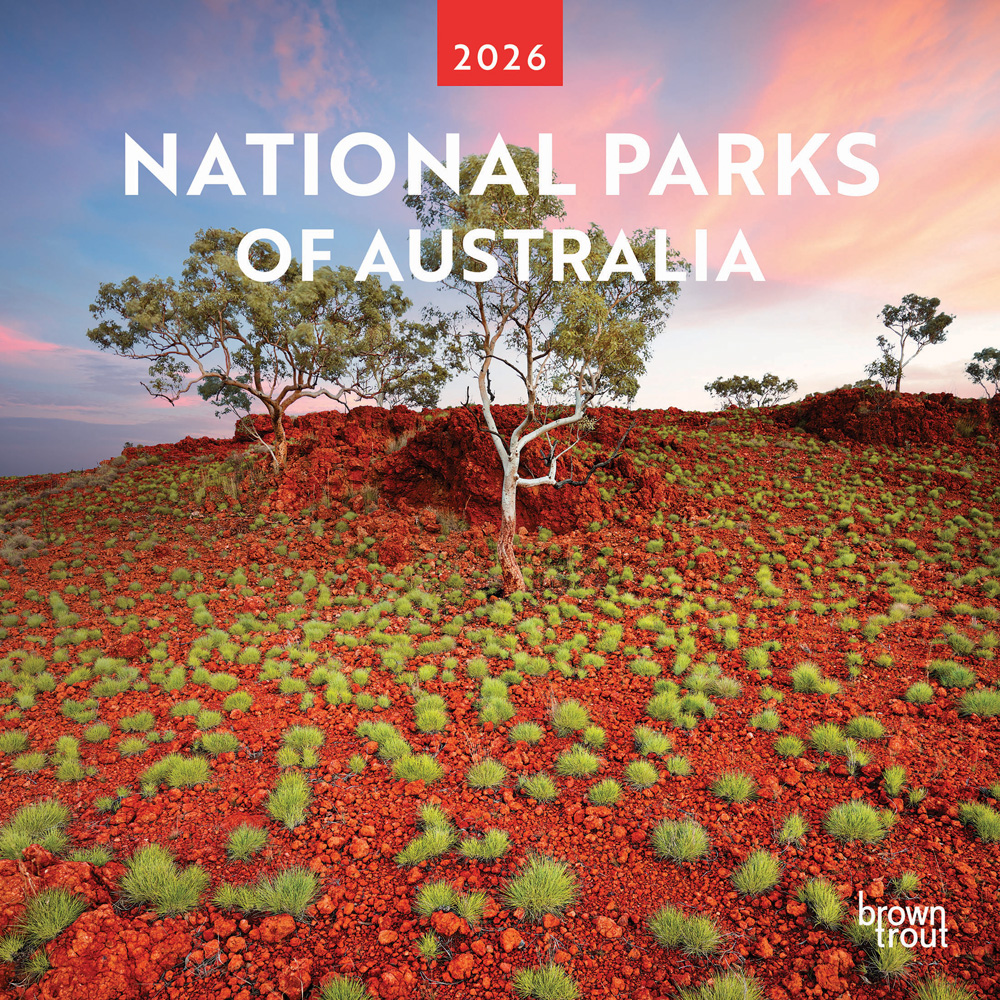 National Parks of Australia | 2026 12 x 24 Inch (Hanging) Monthly Square Wall Calendar | Plastic-Free | BrownTrout | Travel Scenic Oceania Photography