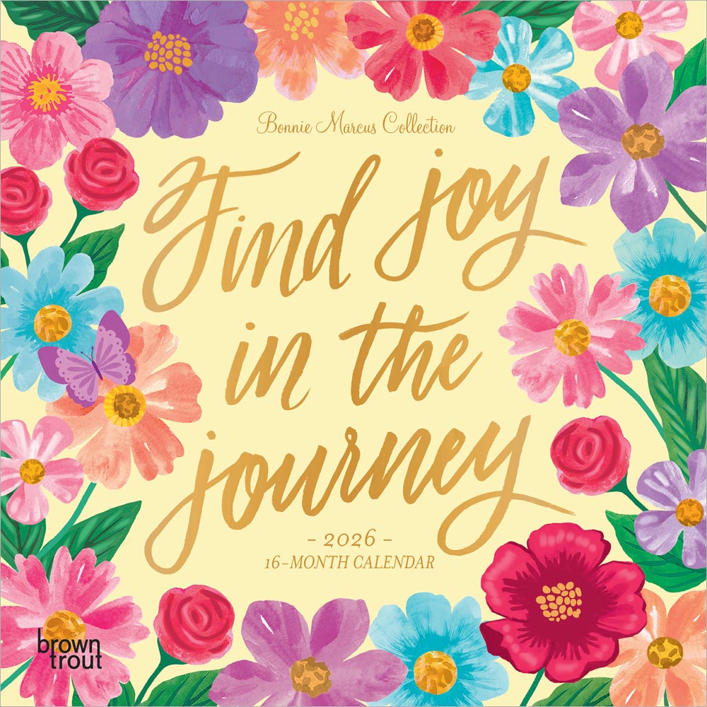 Bonnie Marcus OFFICIAL | 2026 7 x 14 Inch (Hanging) Monthly Mini Wall Calendar | BrownTrout | Fashion Designer Stationery