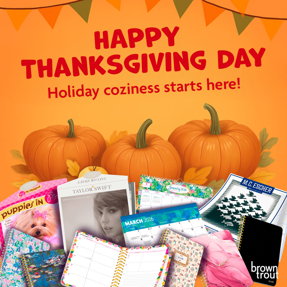 BrownTrout 2026 calendars and planners for the holiday season