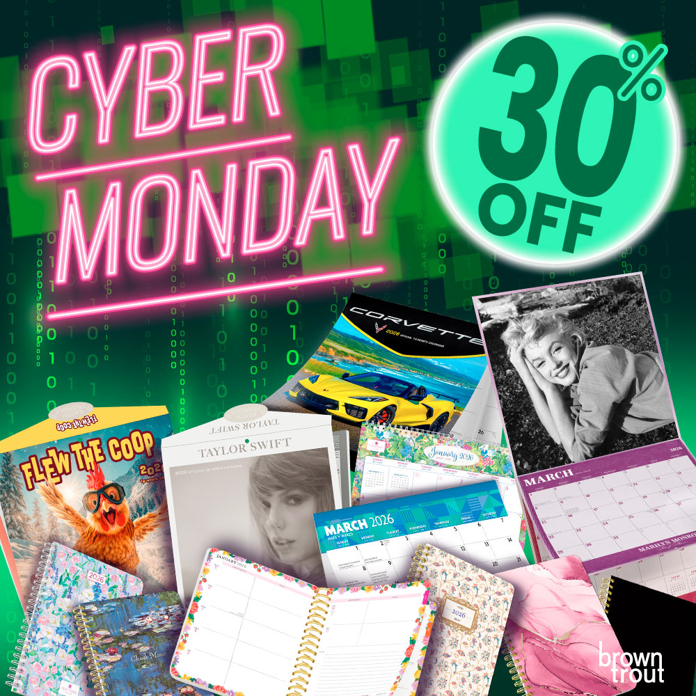 Don’t miss out — shop BrownTrout 2026 calendars and planners now!