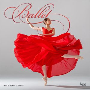 Ballet | 2026 12 x 24 Inch (Hanging) Monthly Square Wall Calendar | Foil Stamped Cover | Plastic-Free | BrownTrout | Performance Dance