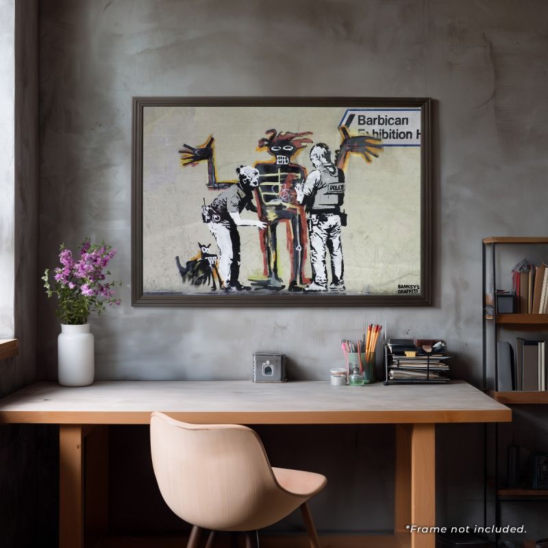 Banksy's Graffiti | Barbican Man 24x36" (Horizontal) Art Print | Officially Licensed, Authenticated, Numbered | Limited Edition