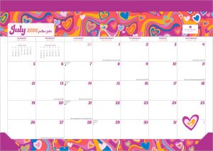 House of Turnowsky OFFICIAL | 2027 14 x 10 Inch 18 Months Monthly Desk Pad Calendar | July 2026 - December 2027 | Sticker Sheet | Plato | Stationery Elegant Exclusive