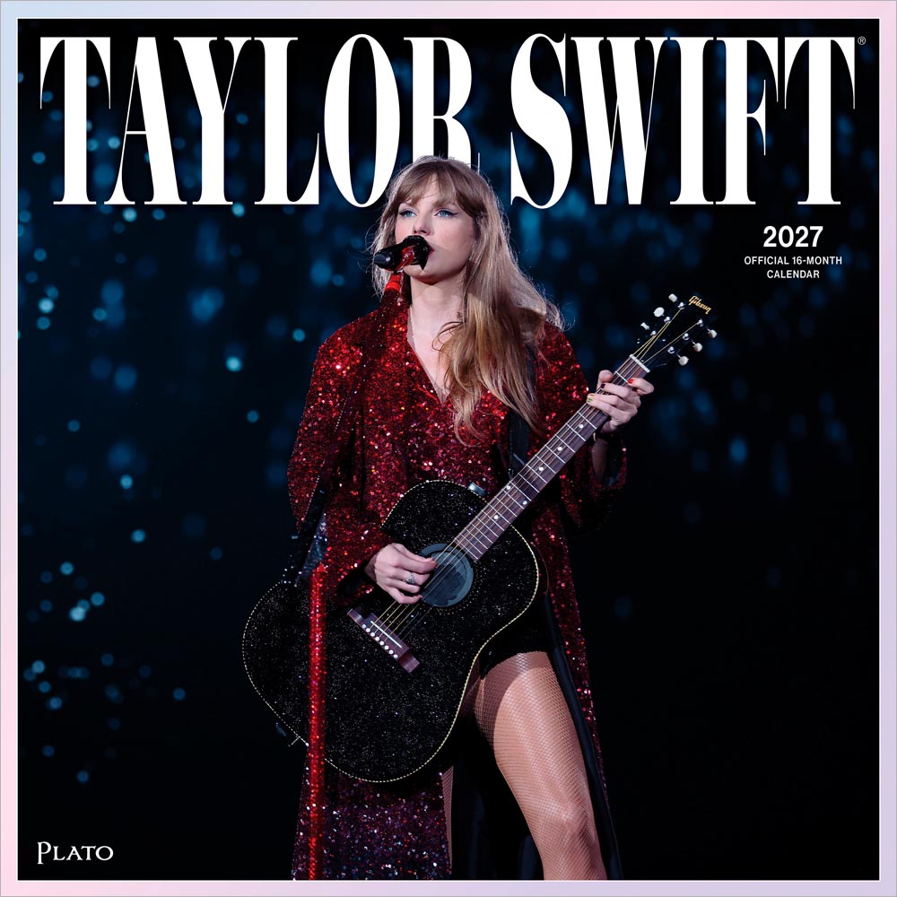 Taylor Swift OFFICIAL | 2027 12 x 24 Inch (Hanging) Monthly Square Wall Calendar | Plato | Music Pop Singer Songwriter Celebrity