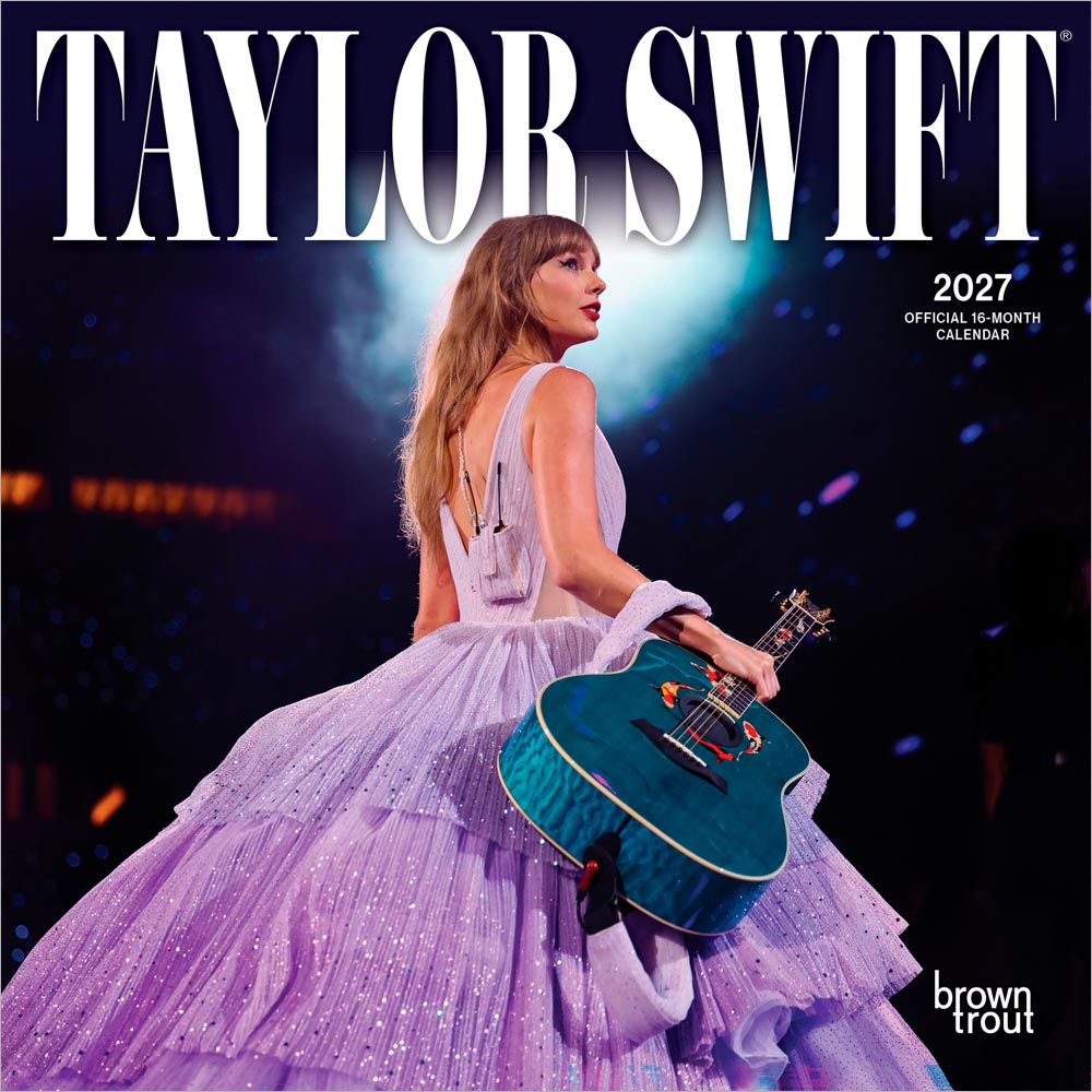 Taylor Swift OFFICIAL | 2027 7 x 14 Inch (Hanging) Monthly Mini Wall Calendar | BrownTrout | Music Pop Singer Songwriter Celebrity