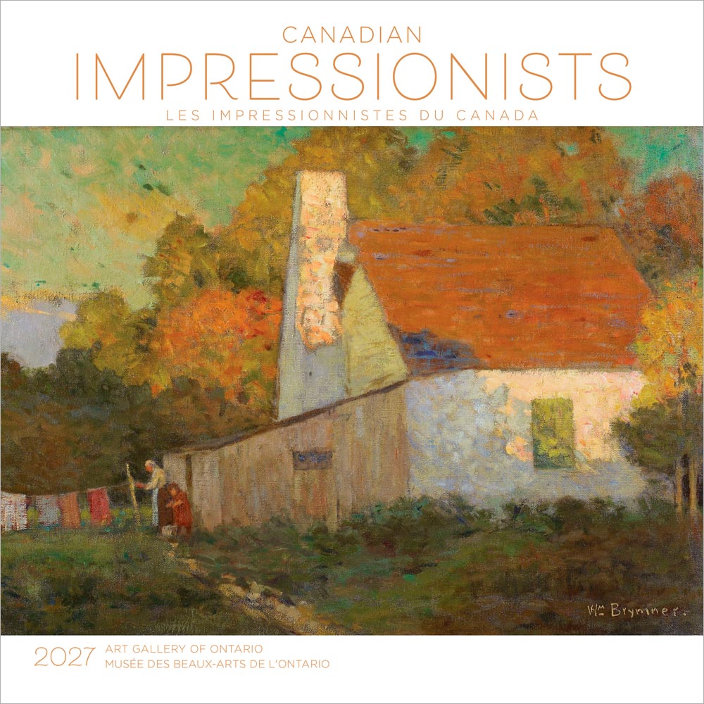 Canadian Impressionists AGO OFFICIAL | 2027 12 x 24 Inch (Hanging) Monthly Square Wall Calendar | English/French Bilingual | Wyman Publishing | Painting Art Gallery Images