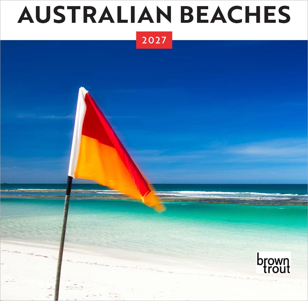 Australian Beaches | 2027 7 x 14 Inch (Hanging) Monthly Mini Wall Calendar | BrownTrout | Travel Scenic Oceania Photography