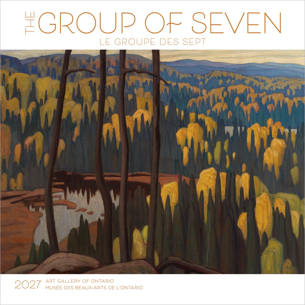 The Group of Seven AGO OFFICIAL | 2027 12 x 24 Inch (Hanging) Monthly Square Wall Calendar | English/French Bilingual | Wyman Publishing | Painting Art Gallery Images