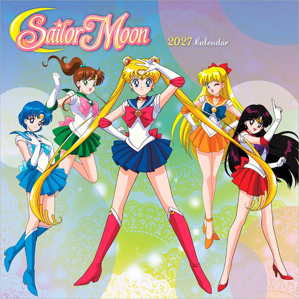 Sailor Moon OFFICIAL | 2027 12 x 24 Inch (Hanging) Monthly Square Wall Calendar | Cal Ink | Animated Film Anime