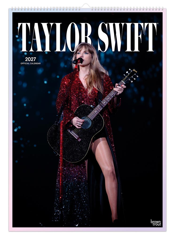 Taylor Swift OFFICIAL | 2027 11.7 x 16.5 Inch (Hanging) Monthly A3 Poster Wall Calendar | BrownTrout | Music Pop Singer Songwriter Celebrity